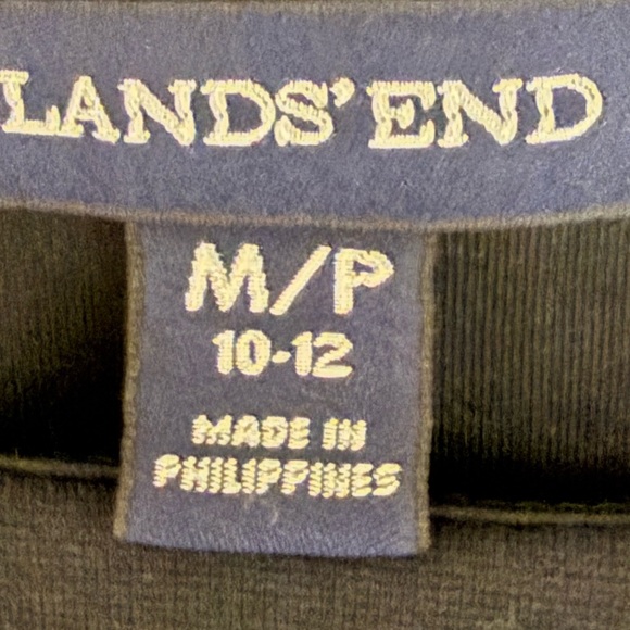 Lands' End Classic Black Quarter Sleeve Dress Great Condition - Picture 6 of 7